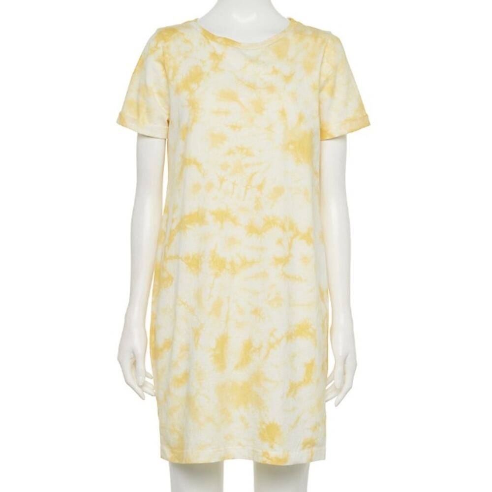 Sonoma yellow tie dye Goods For Life T-shirt dressF